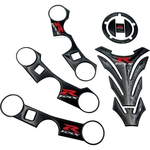 New K1 K3 K5 K6 K7 K8 K11 Carbon Tank Cap Sticker Tank Pad Fork Triple Tree Upper Clamp Decal For Suzuki GSXR GSX-R 750 600 1000