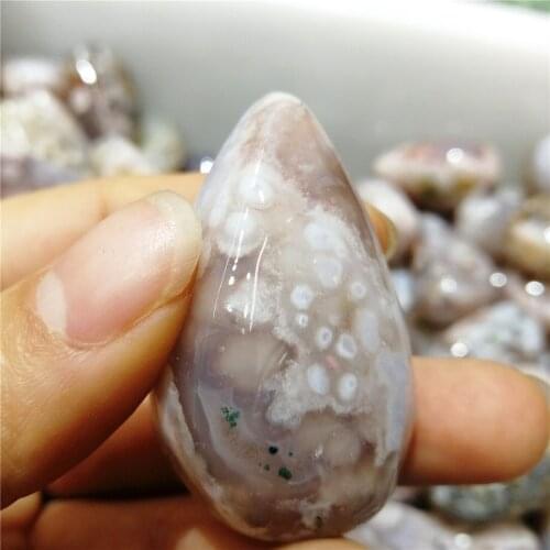 Natural stone flower agate palm stones playthings small stones and crystals healing crystals 50-60g