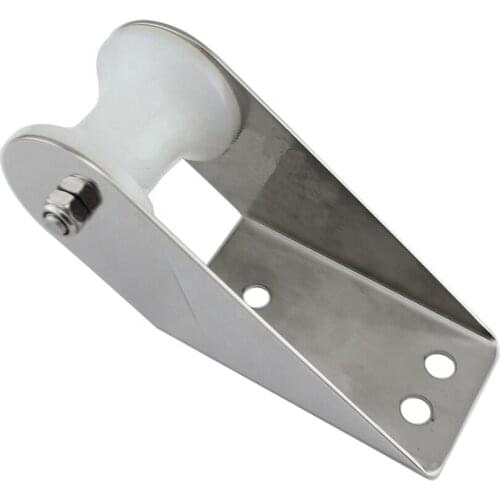 Stainless Steel 316 50*155mm Bow Anchor Roller Brackets Stamping Bow Roller Wheel For Boat Trailer Parts