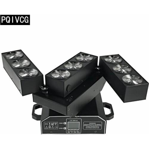 New ! 9x12w Deformation matrix lights rgbw 4in1 moving head light matrix light DMX512 Professional stage lighting equipment