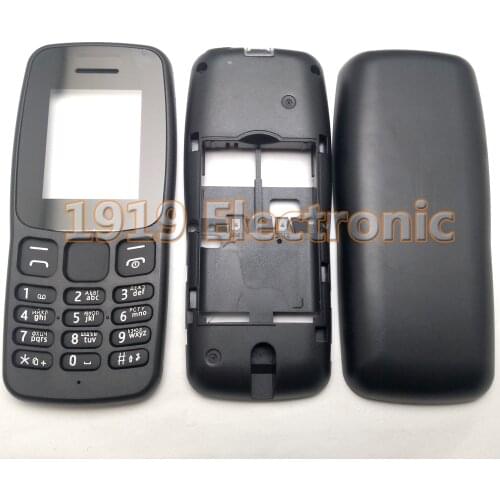 New Full Complete Mobile Phone Housing Cover Case with English Or Russian Keypad For Nokia 106 2018 TA-1114 + Tracking
