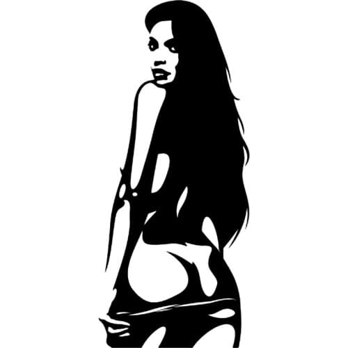 S51162 Various Sizes/Colors Car Stickers Vinyl Decal Hot Sexy Gir Motorcycle Decorative Accessories Waterproof