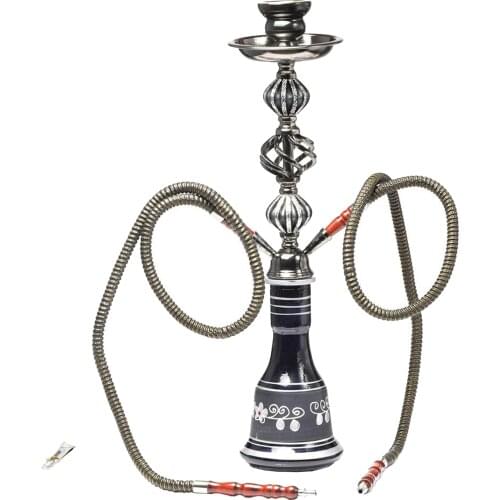 Glass Hookah Shisha Cup Smoking Accessories Double Pipe Shisha Hookah Set
