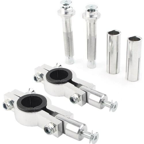 CNC Aluminum Motorcycle Universal Handlebar Hand Guard Bracket 22mm/28mm Mounting Accessories Full Set