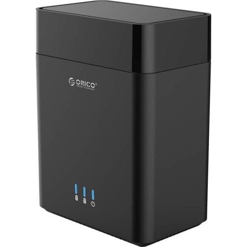 Orico 3.5 inch dual-disc USB3.0 hard drive cabinet external SATA desktop serial storage box desktop mobile box external