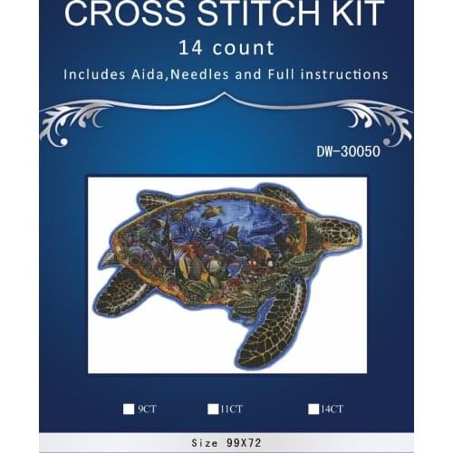 Top Quality Beautiful Lovely Counted Cross Stitch Kit Similar Dim cross stitch Similar DMC sea Tortoise