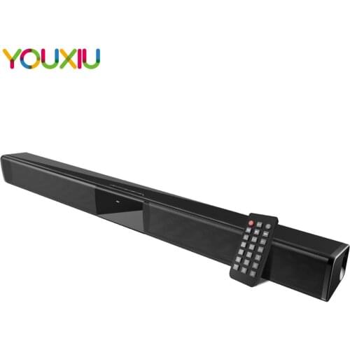 YOUXIU 20W Bluetooth Speaker Wired Stereo Speakers Hifi Home Theater TV Sound Bar Subwoofer Column for Computer/TV /Smart Phone
