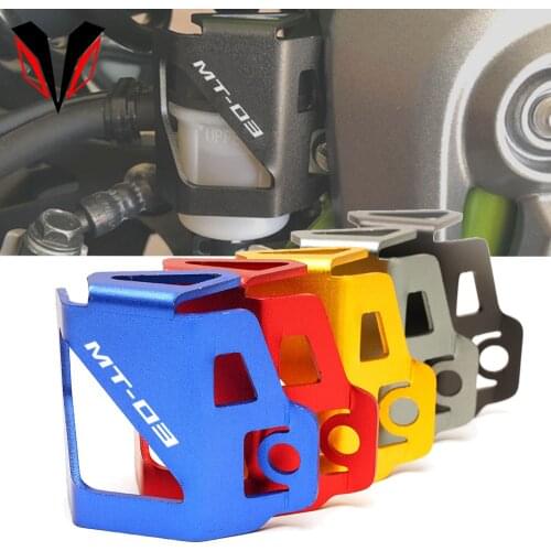 For Yamaha mt03 MT-03 MT25 MT-25 mt 25 2015-2021 Motorcycle CNC Rear Brake Fluid Reservoir Guard Protector Oil Tank Cover 2020