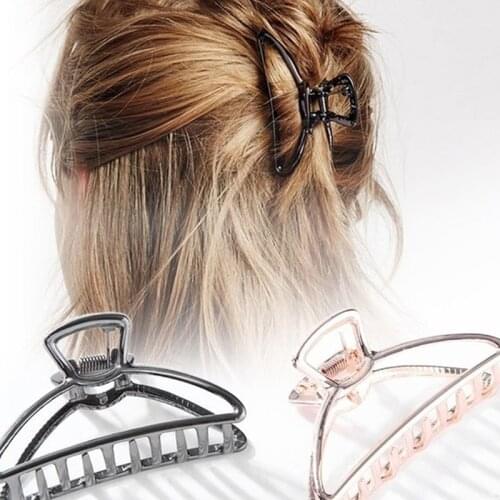 Fashion Women Geometric Hair Crab Moon Shape Hair Clip Hair Accessories Hairpin Girl Geometric Hairpin