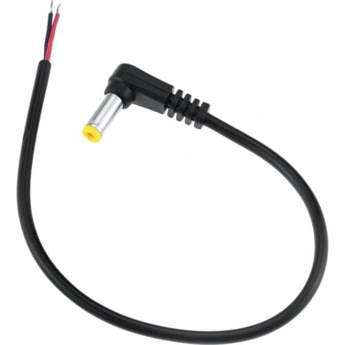 1PCS 12V 3A DC Power Plug 90 Degree 5.5 * 2.1mm 20CM Cable For Cord Monitoring Camera Male Connector 5.5MMx2.1MM L Type