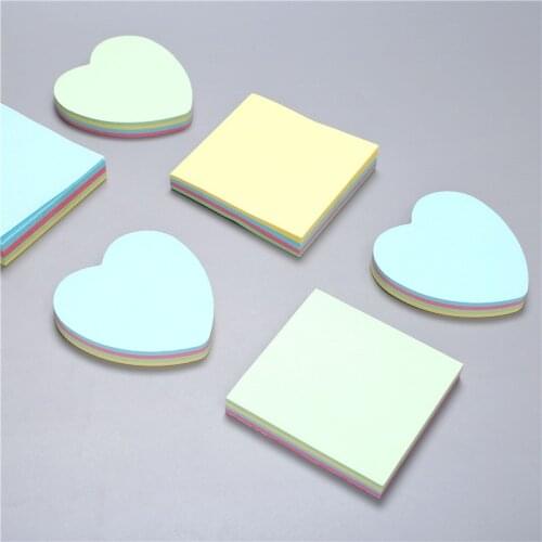 100 Sheets Colorful Self Adhesive Memo Pad Kawaii Sticky Notes Post It Bookmark School Office Stationery Note papeleria Posted