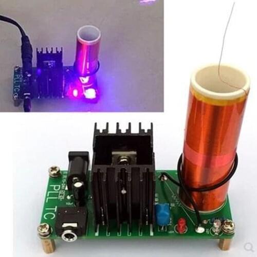 2set finished product 15W Mini Music Coil Plasma Speaker Arc Generator Wireless Transmission DC 15-24v