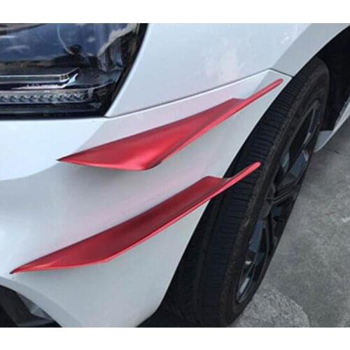 4Pcs Car Front Bumper Canard Lip Splitter Fin Body Spoiler Universal Modified Decoration