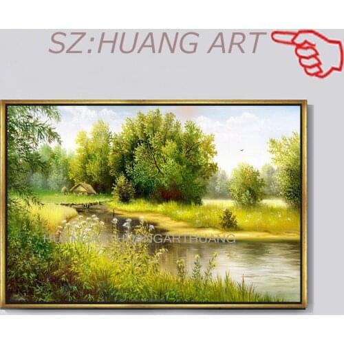 Hand made Large Mural Palette Tree Picture Handmade Modern Art Landscape Oil Painting on Canvas For Living Room Hom