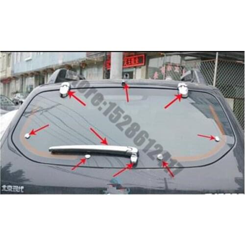 For Hyundai Tucson 2005~2014 Car styling ABS Chrome Rear window wiper cover Trim