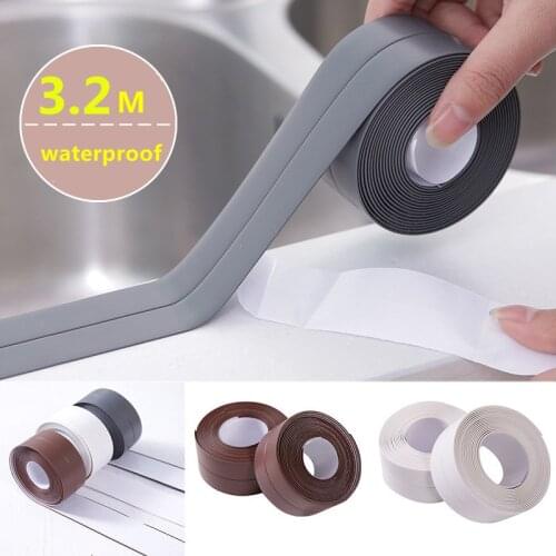 3.2M Sealing Tape Waterproof Self-adhesive Ceramic Tile Crack Sink Edge Repair Sealant Tape Kitchen Bathroom Gap Adhesive Strip