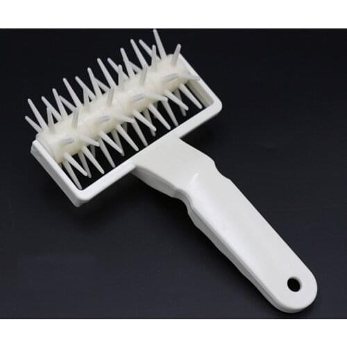 Kitchen Accessories Pizza Pastry Roller Pin Baking Cookie Biscuit Dough Pie Holes Puncher Tool