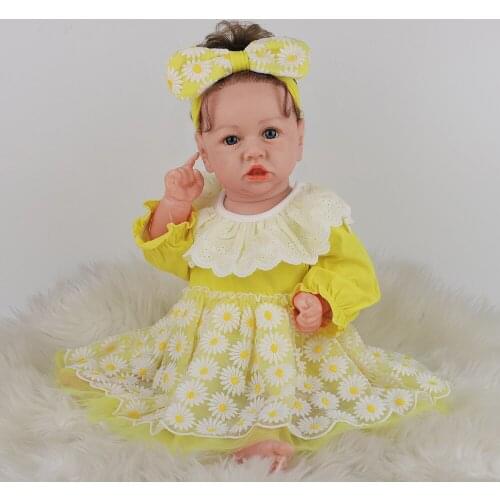 Hoomai 58cm Dress up Reborn Baby Dolls Silicone Soft Body Fashion Boneca Reborn For Kids Christmas Gift Best Playmates