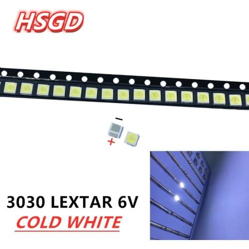 LEXTAR LED PCT Backlight High Power LED 1.8W 3030 6V Cool white 150-187LM PT30W45 V1 TV Application 3030 PCT 6V LEXTAR 4000PCS