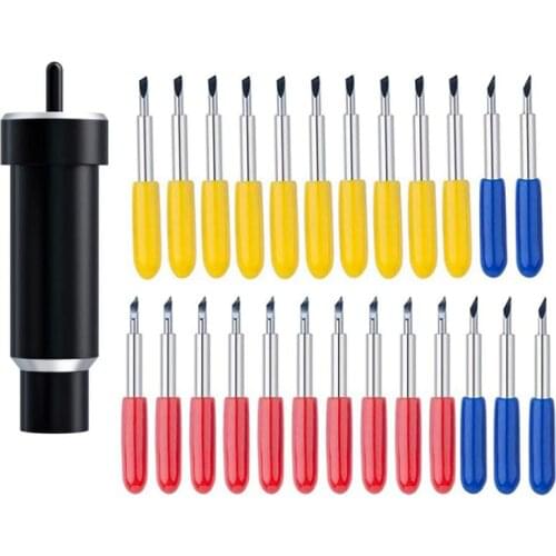 Deep Cut Blades with Blade Pen Holder,30/45/60 Degree Deep Point Replacement Blades Kit,for Cricut Explore,Explore Air 2