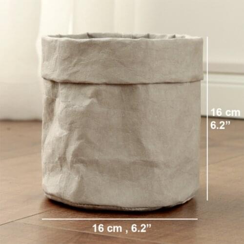 1Pcs Mini Kraft Paper Succulents Pot Washable Paper Flowerpot Creative Desktop Planter Grow Bag Reuseable Home Storage Bags