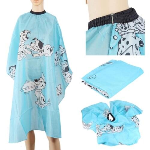 Waterproof Salon Apron Hairdresser Hairdresser Cartoon Polyester Bib Apron Covers Dress for Children Styling Accessory