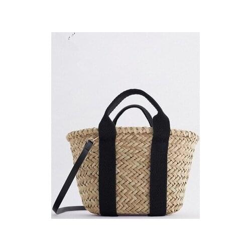 NEW VLadies Vintage Straw Weave Bags For Women 2021 Fashion Branded Crossbody Shoulder Bag Lady Trend Handbags and Purses