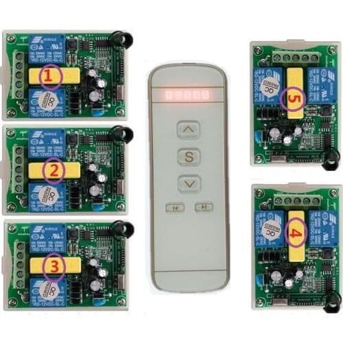 New 220V motor garage door / projection screen / shutters AC 220 V RF Wireless Remote Control switch Digital display screen