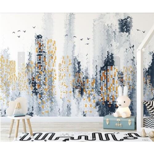 Beibehang Custom wallpaper 3d mural modern abstract minimalist city night scene wallpaper for walls 3 d papel de parede mural