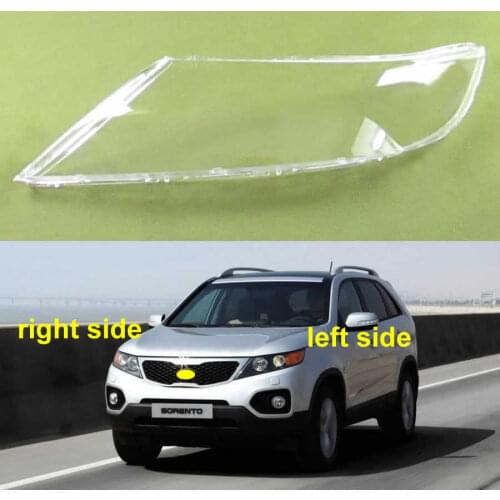Front Headlamps Transparent Cover Lampshades Lamp Shell Masks Headlight Shell Cover Lens For Kia Sorento 2009-2013
