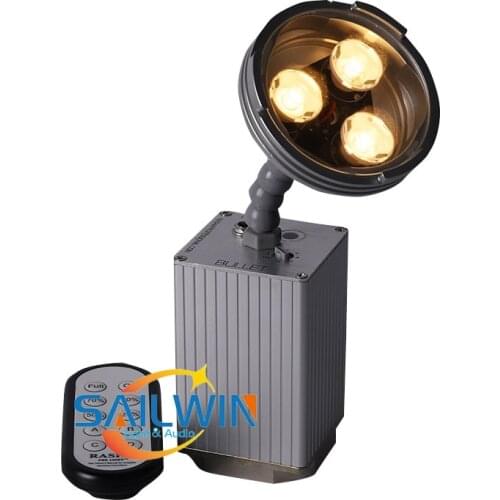 New Rasha 9W Battery Powered Wireless LED Pinspot Light With IR Remote For Wedding Party Event Club