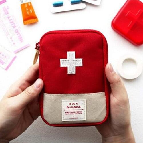 Portable Outdoor First Aid Kit Bag Pouch Travel Medicine Package Emergency Kit Bags Small Medicine Divider Storage Organizer