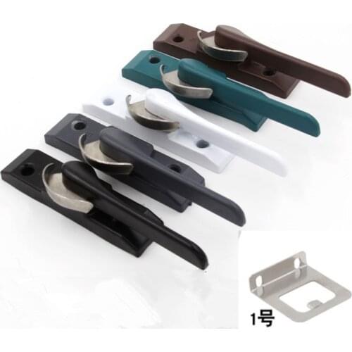 Buckle Double-sided Crescent Safety Lock Zinc alloy Sliding Door Window Lock Vintage Door and Window Hardware Accessories
