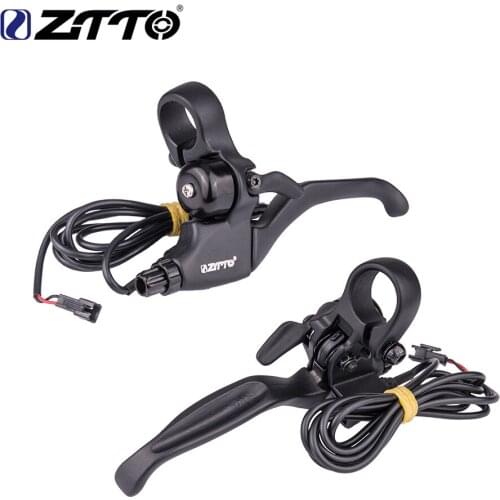 ZTTO 1 Pair E Bike MTB Brake Lever Electric bicycle Hall sensor Power off Brake Disc Brake Handle Aluminum Alloy lever Handlebar