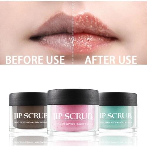 Sugar Moisturizing Lip Scrub Gentle Cleansing And Fades Lip Lines Lip Balm Exfoliating Dead Skin Lipstick Lips Care TSLM1