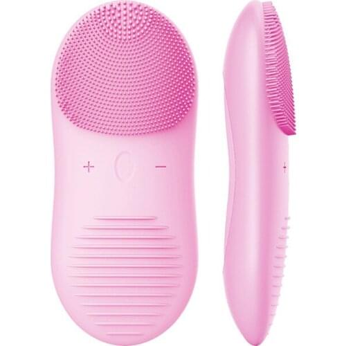 VJ Silicone Face Electric Washing Machine Ultrasonic Vibration Waterproof Skin Deep Massage Facial Cleansing Brush For Women Men