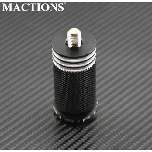 Traction Knurled Burst Shifter Shift Peg Cover Black Chrome Aluminum For Harley Fatboy Dyna Sportster 883 1200 Softail Touring