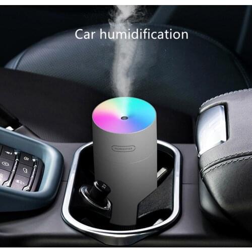 Home Car USB Ultrasonic Mini Air Humidifier 270ML Aroma Essential Oil Diffuser Fogger Mist Maker with LED Night Lamp 2020 New