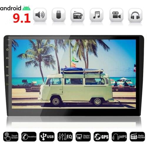 Universal 2din Android 9.1 2+16/32G Car Radio 9/10.1 inch Multimedia GPS WIFI Autoradio Touch Screen BT FM Audio Car Stereo