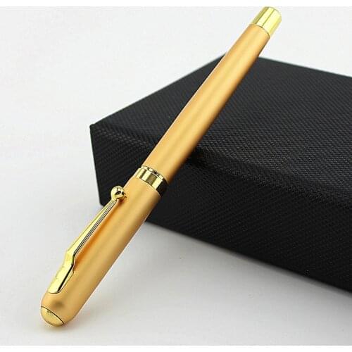 High quality golden metal Roller ball Pen gel pen learning office supplies school stationery gift luxury pen hotel business