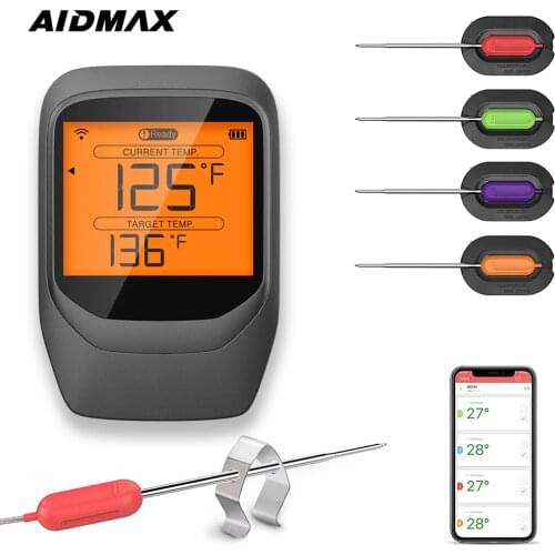 AidMax PRO07 High Precision Electronic Kitchen Thermometer Household Digital Bluetooth Lcd Food Beef Meat Thermometer Backlit