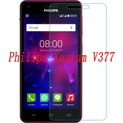 2PCS Smartphone Tempered Glass 9H Explosion-proof Protective Film Screen Protector mobile phone for Philips Xenium V377
