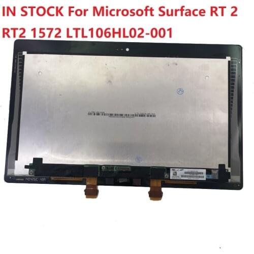 10.6" LCD For Microsoft Surface RT 2 RT2 1572 LTL106HL02-001 LCD Display Touch Screen Digitizer Sensor Assembly
