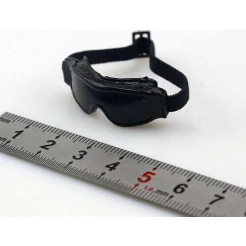 1/6 Scale Soldier Black Goggles Model for 12" Action Figure Doll Toys