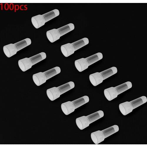 100pcs CE-1 Nylon Crimp Cap AWG 22-18 Gauge Wire Terminal Close End Connectors