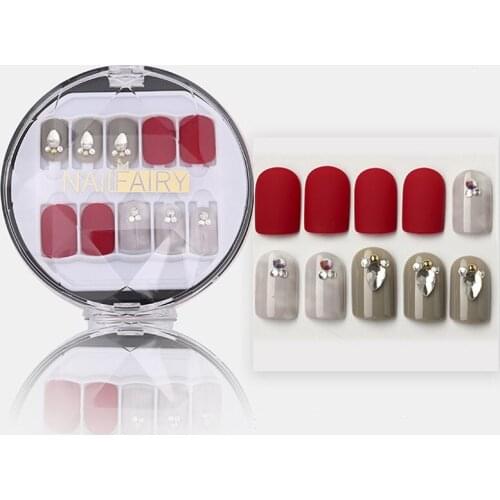 30Pc Nails Coffin False Tips Reusable Acrylic Fake Nails French Full Cover Artificial Nail Tip For Home Use Women Fingernail