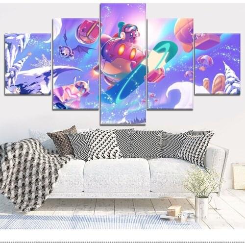 5 Pieces Wall Art Canvas Painting Gaming Poster Robobot Modern Living Room Decorative Framework Pictures For Modular
