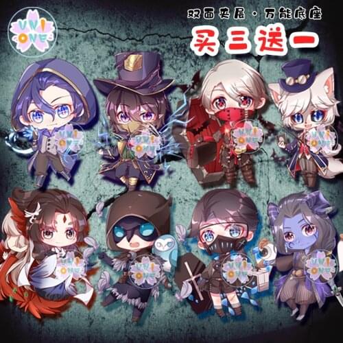 Anime Identity V Aesop Carl Naib Emma Woods Eli Clark Jack Pendant Keyring Bag Acrylic Keychain Stand Figure Model Toy Fashion
