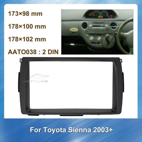 Car Fascia Radio Auto Multimedia fascia For Toyota Sienna 2003+ Car CD Player Panel Frame Trim Kit refitting DVD frame