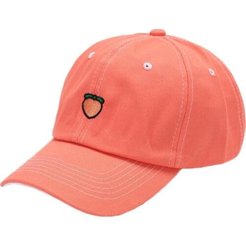 Embroidered Baseball Cap Fashion Autumn Winter Outdoor Sports Shade Hat Women Men Fruit Pattern Solid Color Baseball Caps TG0097